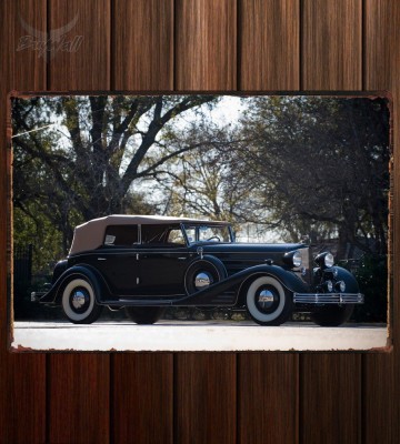Металлическая табличка Cadillac V16 Convertible Phaeton by Fleetwood